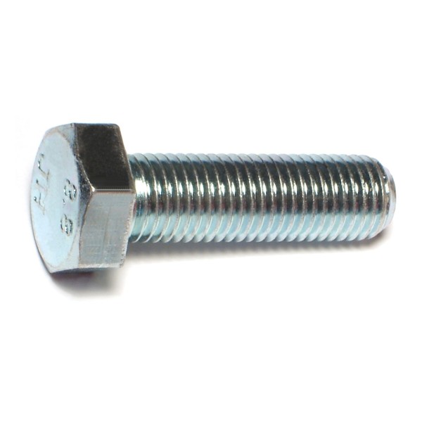 Midwest Fastener Class 8.8, M12-1.50 Hex Head Cap Screw, Zinc Plated Steel, 40 mm L, 4 PK 73603